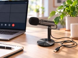 USB-Tischmikrofon mit Ständer – Windschutz + USB-Kabel