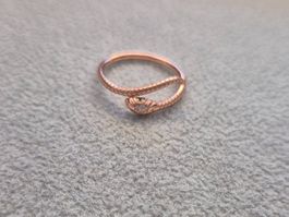 Silberring Snake Gr.56 (verstellbar) rose