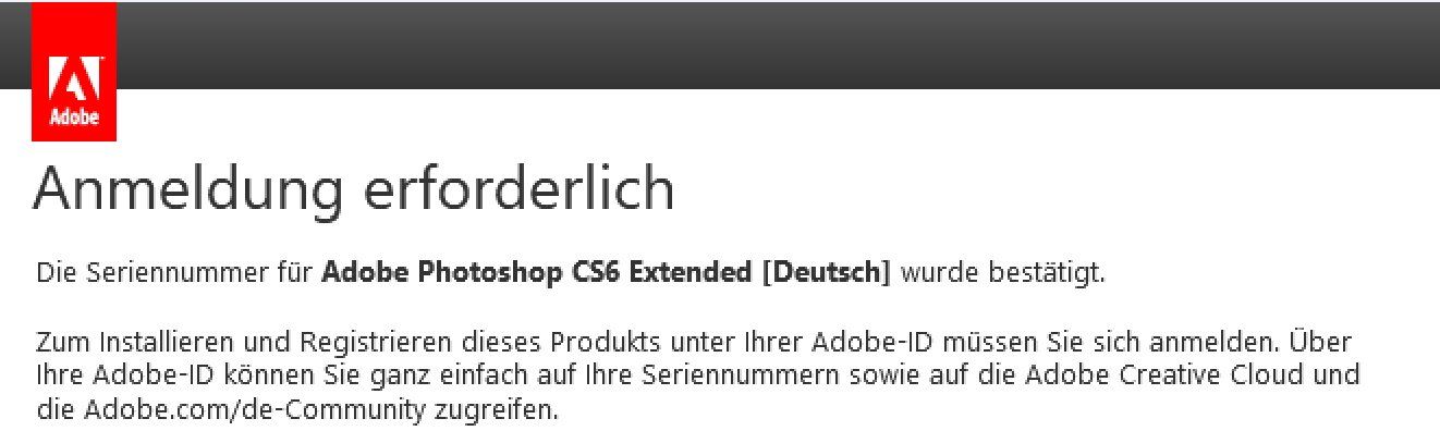 Adobe Software: Adobe CS6 Photoshop Extended - Windows inkl. Transfer – Gebraucht aus Steinhausen von jm-software-ch