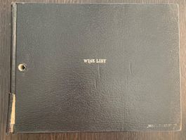 Weinkarten Buch "Bern's" La Romanée Conti / Leroy Edit.1984