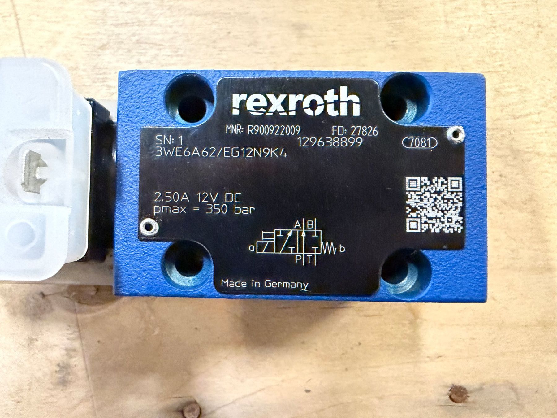 Componenti elettronici: Rexroth Magnetventil R900922009 – Nuovo (secondo la descrizione) da Oberbipp venduto da QUBAG_Fahrzeugbau_AG