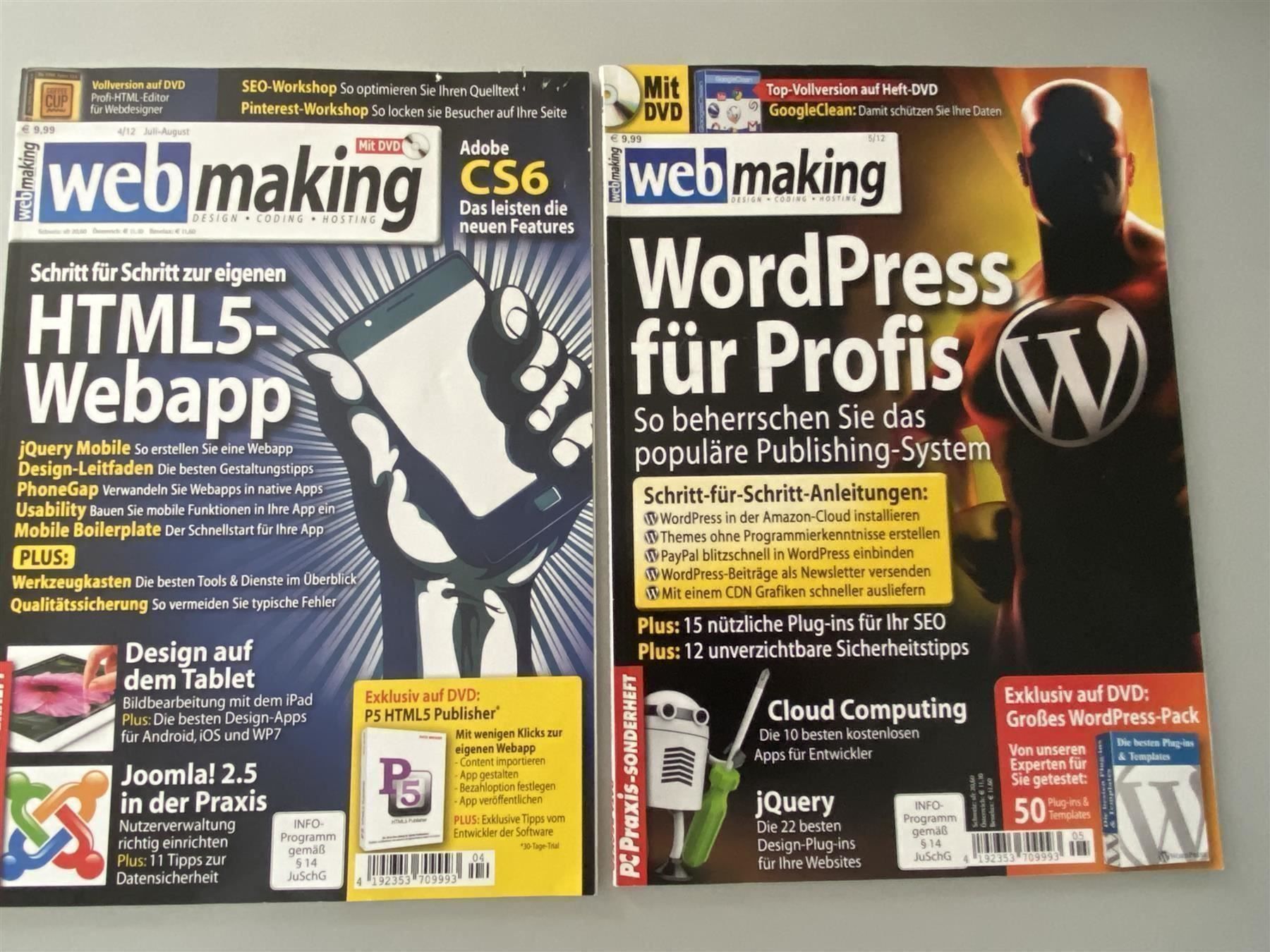 Riviste & Magazine: 8x webmaking Fachmagazine – Usato da Langwiesen venduto da Restposten-24 6