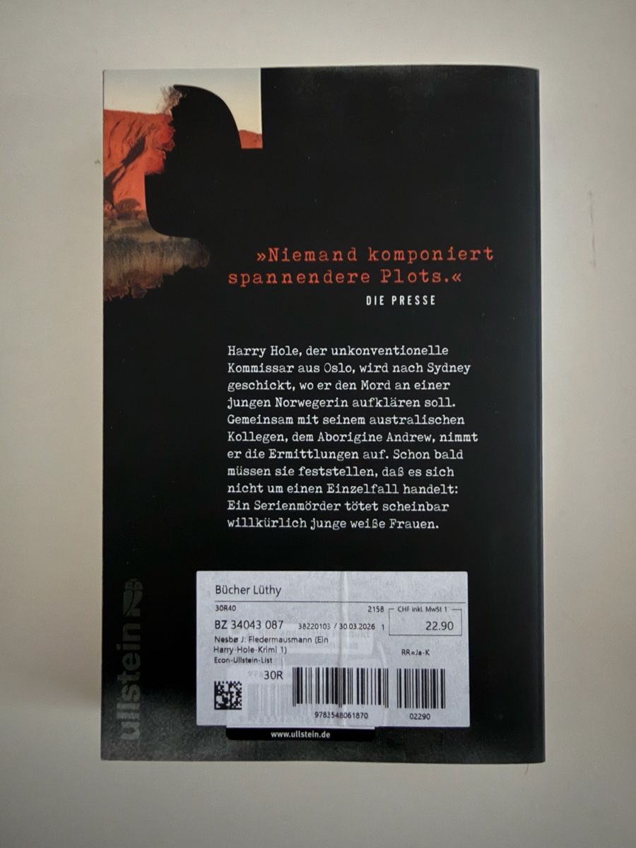 Bücher: Jo Nesbø Fledermausmann – Neu (gemäss Beschreibung) aus Solothurn von Vintage87 1