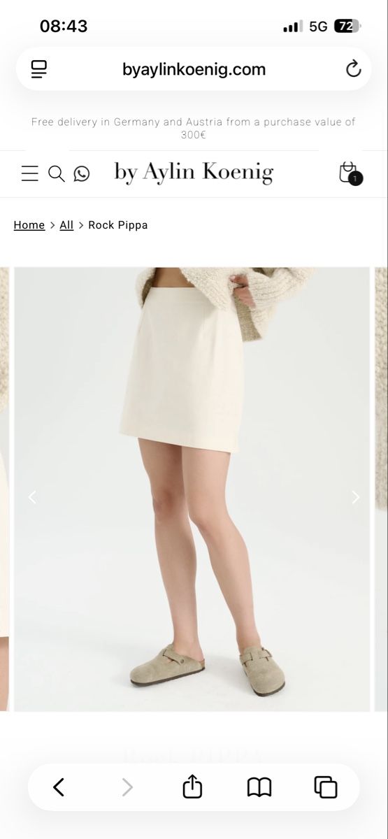 Gonne: Aylin Koenig Minrock Pippa, Beige - Gr. L – Nuovo (secondo la descrizione) da Andwil SG venduto da nin_y2zm 2