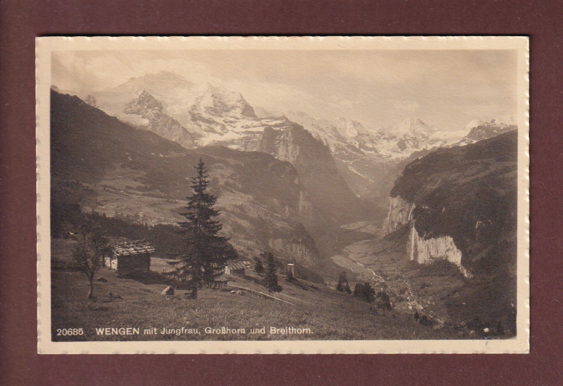 Cartoline postali: WENGEN - Jungfrau - 1915 – Usato da Pully venduto da nicecards-shop