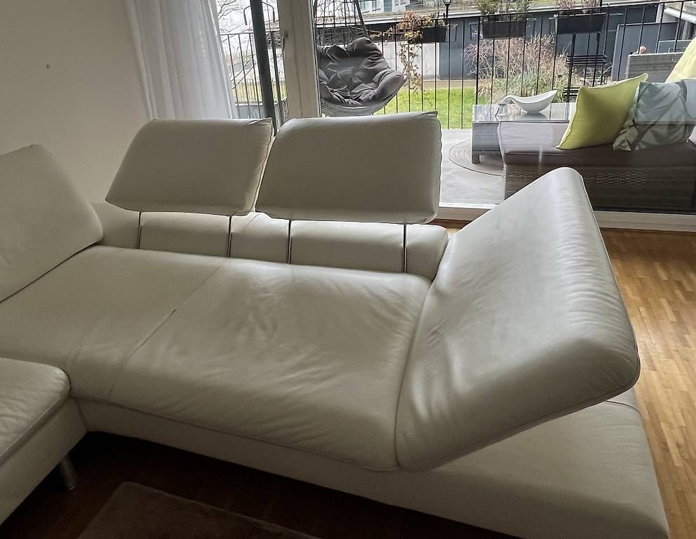 Divani: Ledersofa in weiss – Usato da Basel venduto da lendina 1