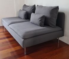 IKEA SÖDERHAMN 3er Sofa, neuer Bezug Fridtuna