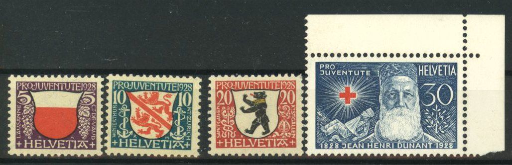 Tutti i francobolli: 1928, Pro Juventute ** – Usato da Willisau venduto da Vollstempel