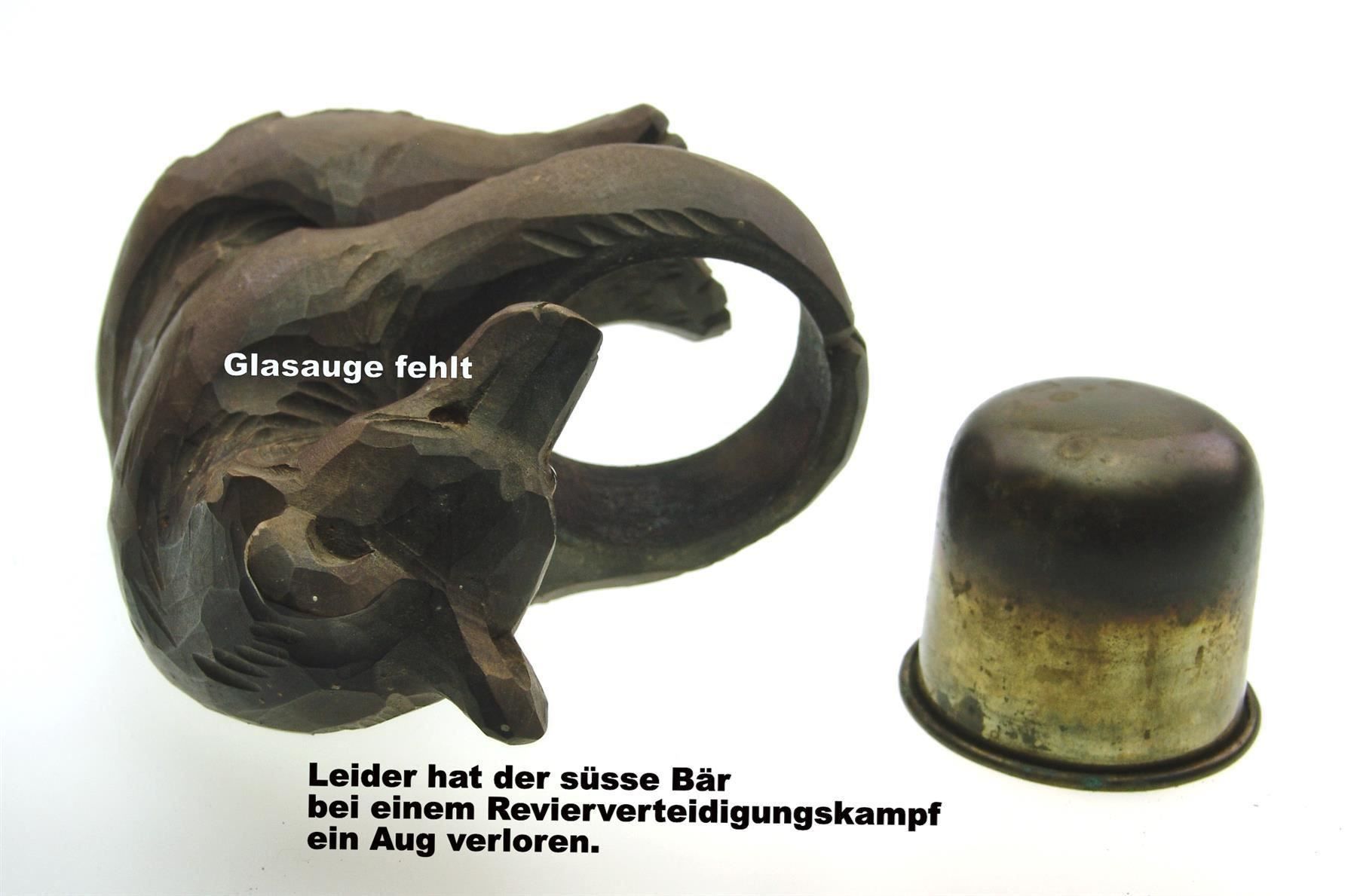 Sculture & Statue: Alter wunderschöne sitzende Brienzer Bär mit Schale – Usato da Langenthal venduto da TolleGeschenke2026 7
