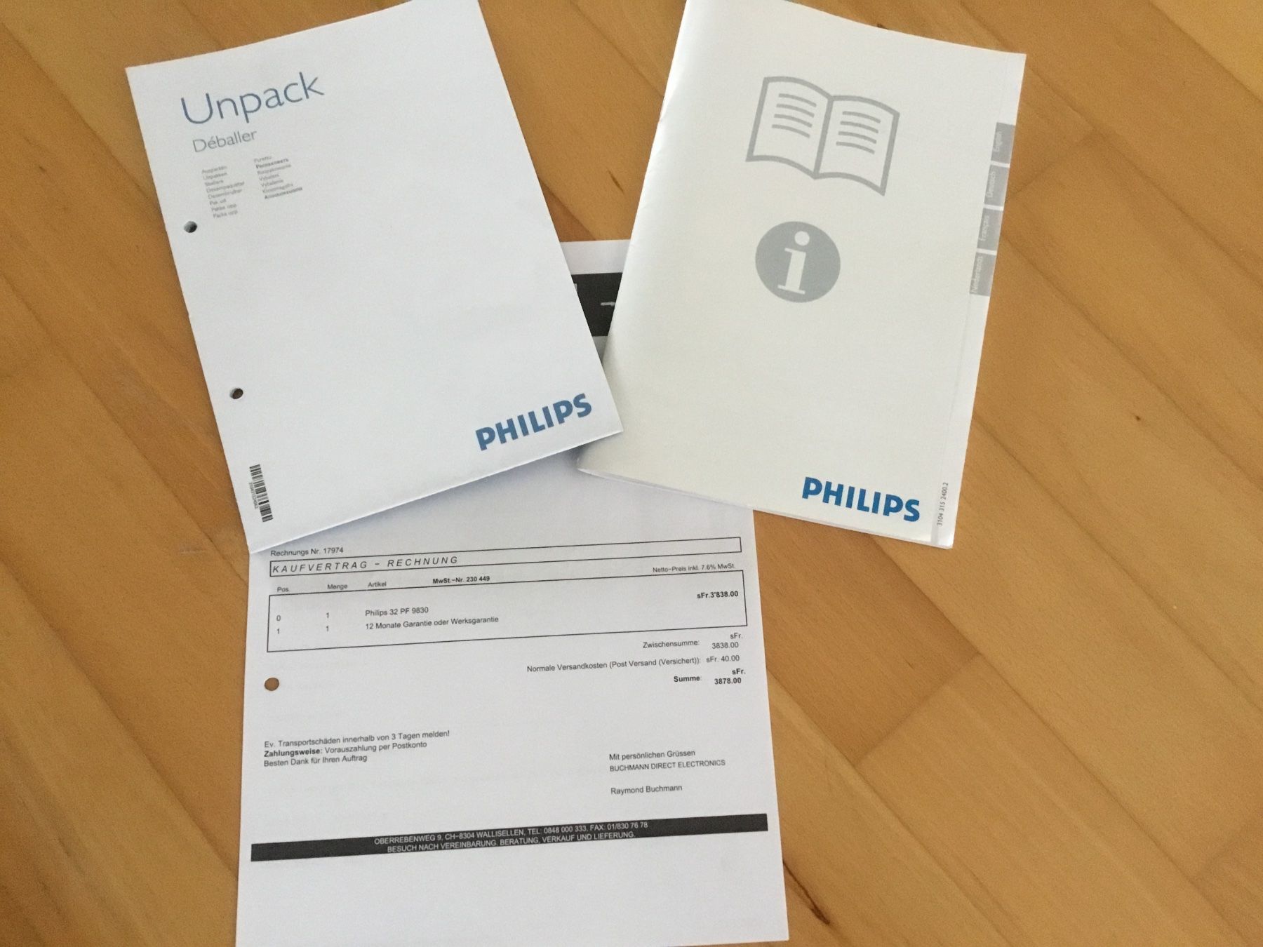 Philips Fernseher: Philips TV  32 PF 9830 Ambilight – Defekt aus Kerzers von Georges3210 5