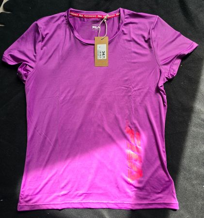 Neues Fila Performance Shirt Lila Gr. L - Sommer Top!