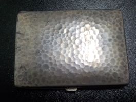Zigarettenetui aus Alpacca–Graviertes Silberdesign (Silber)