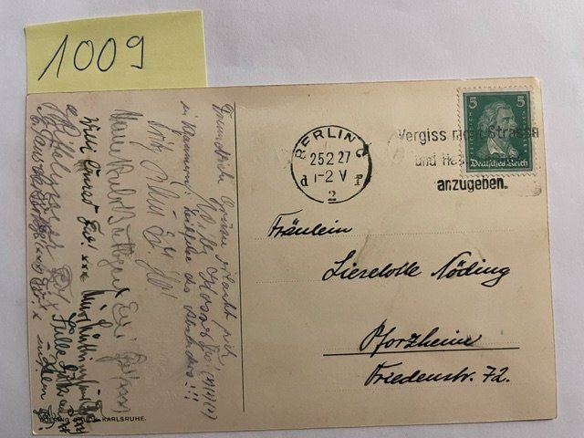 Cartes postales: Studentica -  Berliner Wingolf 1927 – D'occasion à Niederwil AG par dahu75 1