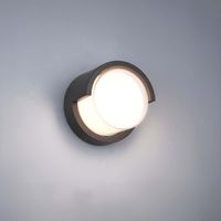 LED Aussen Wandleuchte, 15 cm ØI, P54