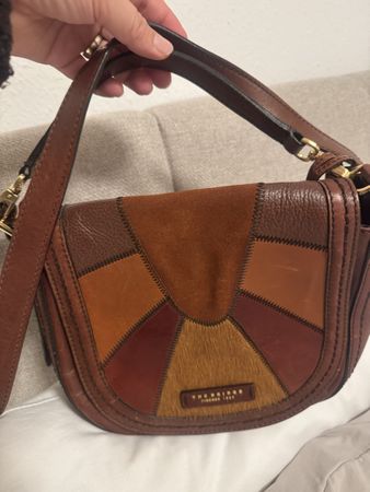 The Bridge Tasche Leder Patchwork braun guter Zustand