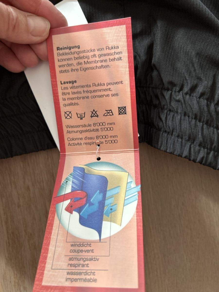 Rukka Pantaloni: Regenhose rukka neu – Nuovo e nell'imballaggio originale da Adlikon b. Regensdorf venduto da Huegeler 5