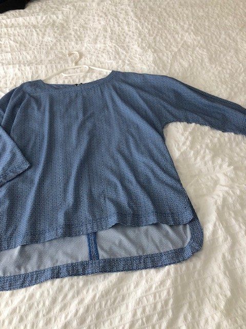 C&A Blusen: Bluse Yessica, 42, blau gemustert 3/4 Arm – Gebraucht aus Hünenberg See von dustein 5