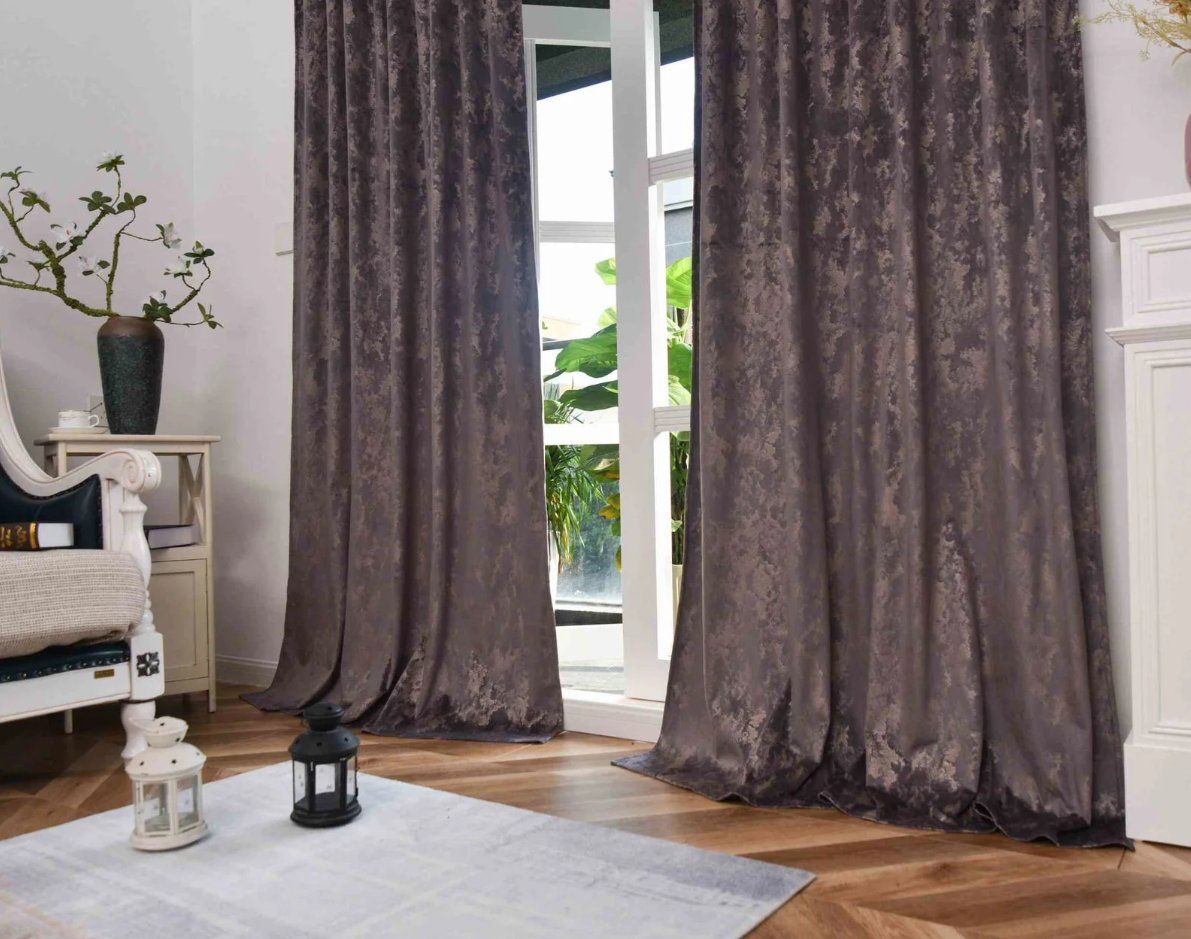 Tende: Vorhänge Samt Damast 2er-Set BxH 140x245cm – Nuovo e nell'imballaggio originale da Adlikon b.Regensdorf venduto da MK-VORHANGSERVICE 1