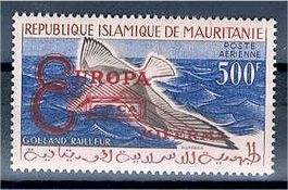 MAURETANIEN, ÜBERDRUCK "EUROPA..." AUF 500 F MÖWE 1962 **