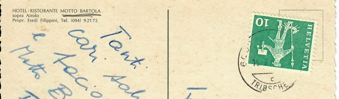 Cartoline postali: Hotel Ristorante Motto Bartola – Usato da Hochdorf venduto da Ziegel-16 1