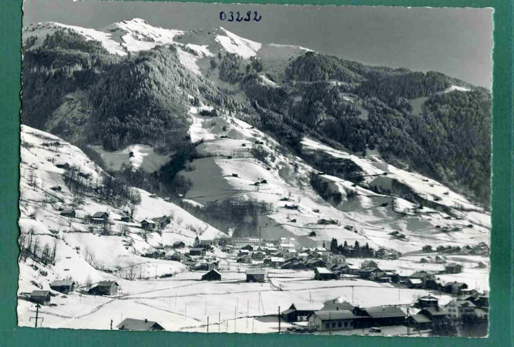 Cartoline postali: Engi GL, im Winter, ungelaufen, Grossformat, ca. 1960 – Usato da Sargans venduto da Hausi1951