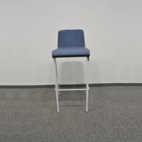Steelcase B Free Barhocker - Stoff Blau gemustert