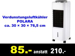 🔴  Verdunstungsluftkühler POLARA ca. 30 × 30 × 76,5cm /523B