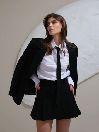 Black Mini Skirt-Shorts Gr. XS