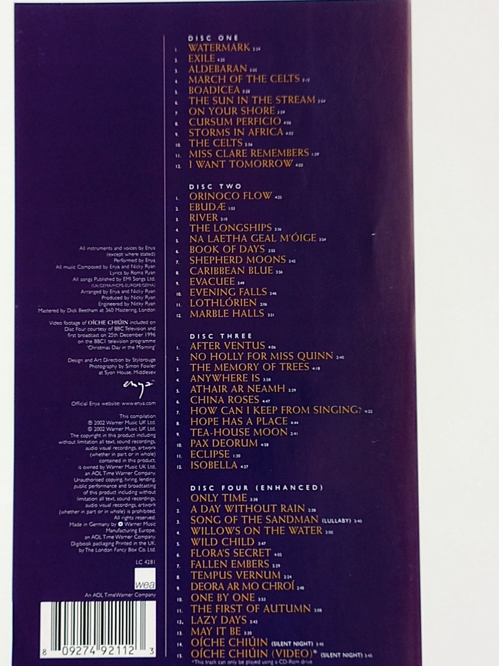 CD: Enya - "Only Time - The Collection" plus "Watermark – Usato da Spiez venduto da egonolsen 4