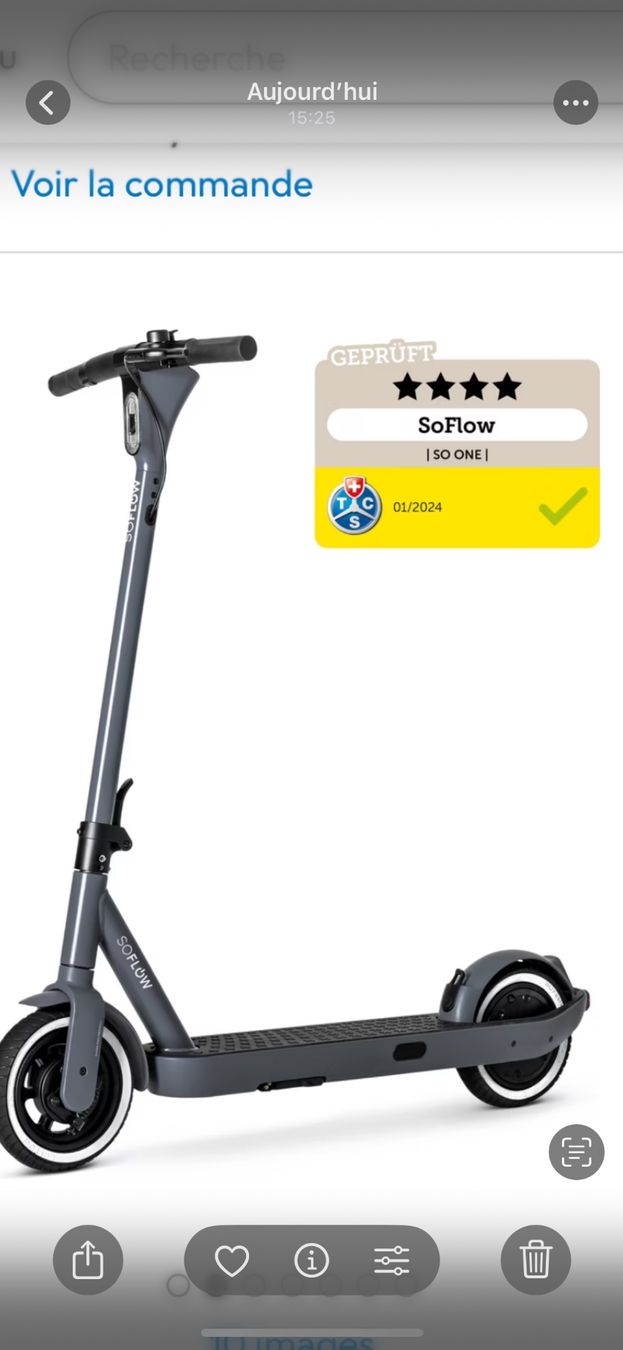 Soflow Kickboard: SoFlow SO One Trottinette électrique – Nuovo (secondo la descrizione) da Rossemaison venduto da ora_9zcx