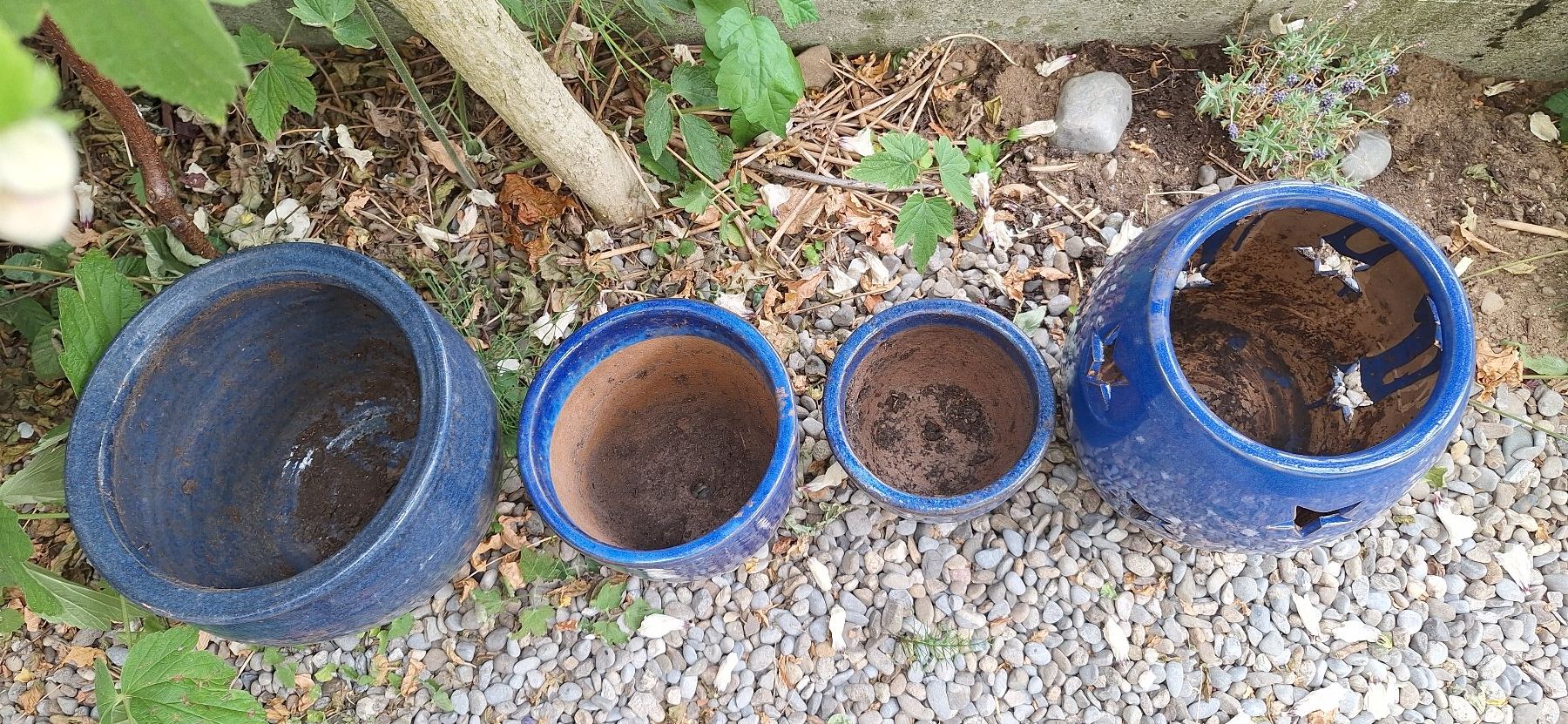 Vasi per fiori: Blumentöpfe Keramik blau – Usato da Bern venduto da jimmy031 1