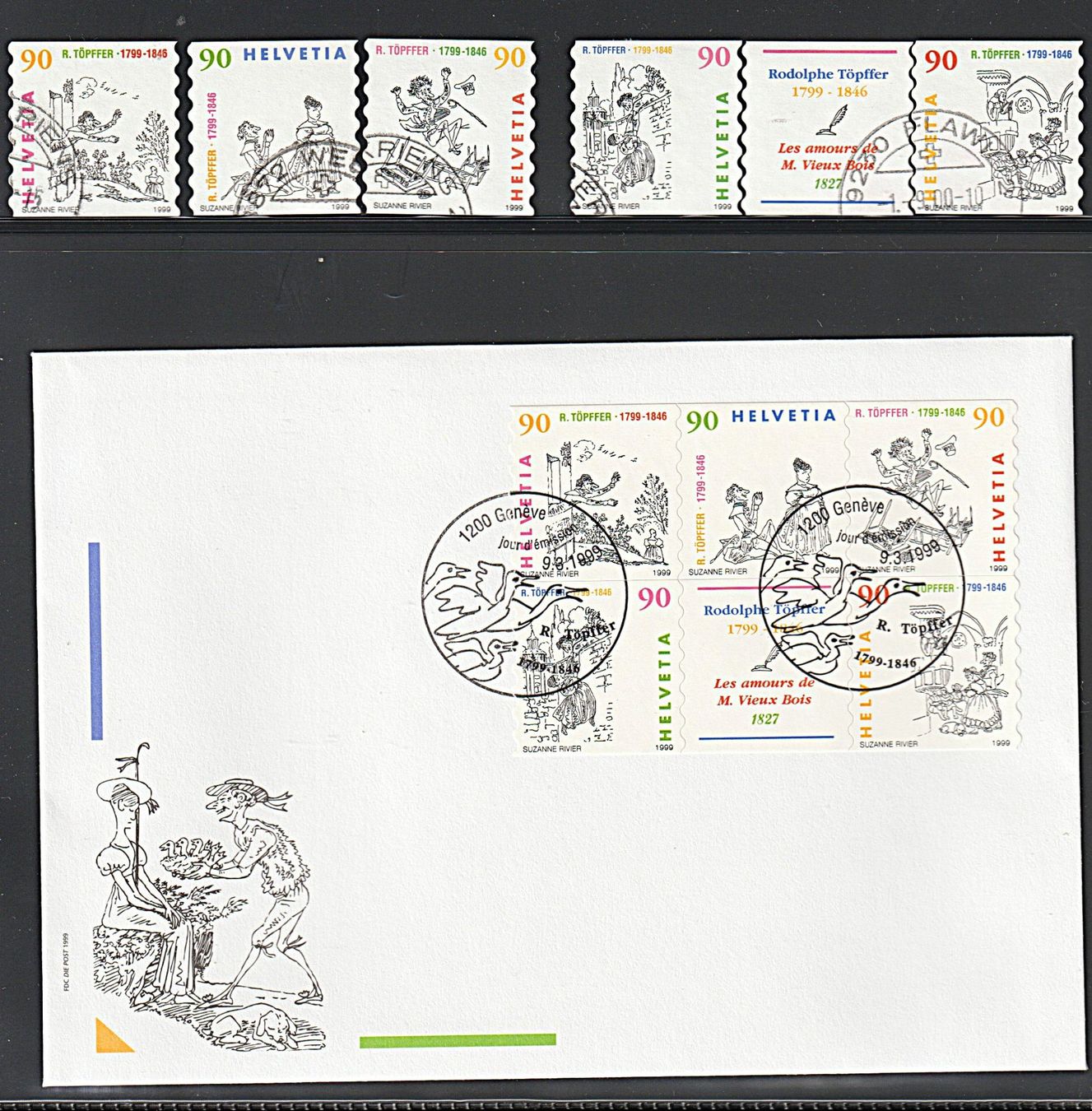 Porto und Sondermarken 1999 2000 in Philswiss Album (Neu (gemäss