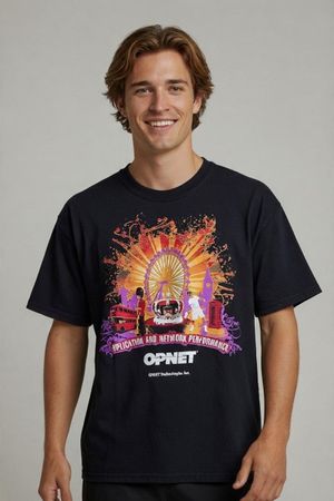 Gildan OPNET Technologies Grafik-T-Shirt – Größe M