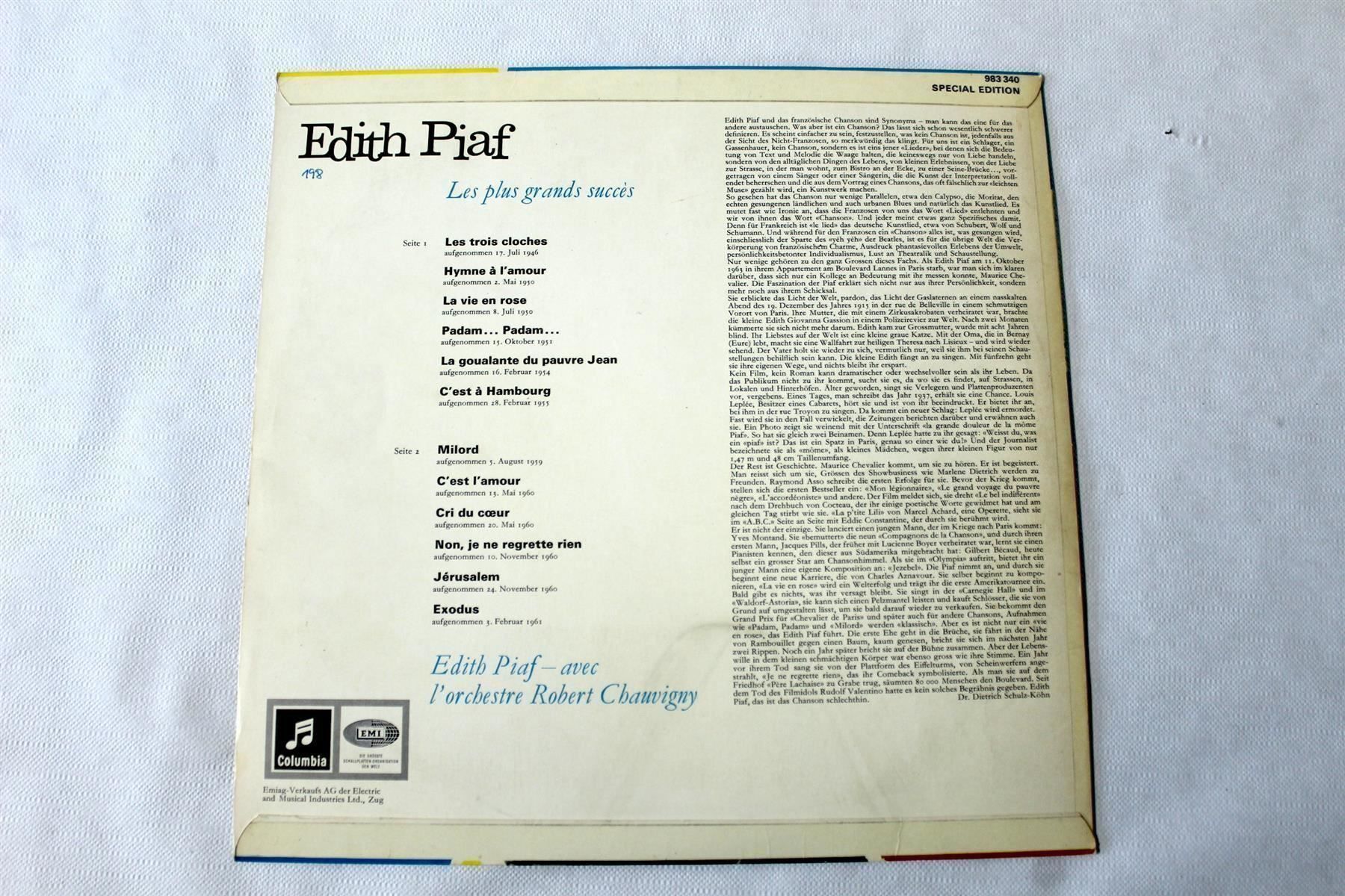 Cassettes audio: EDITH PIAF: Les Plus Grands Succès – D'occasion à Bern par kultiges 5