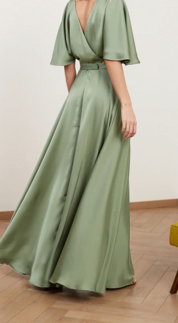 Vestiti: Salbeigrün Maxikleid Grösse M festlich! – Nuovo e nell'imballaggio originale da Oberbipp venduto da Missy2021 3