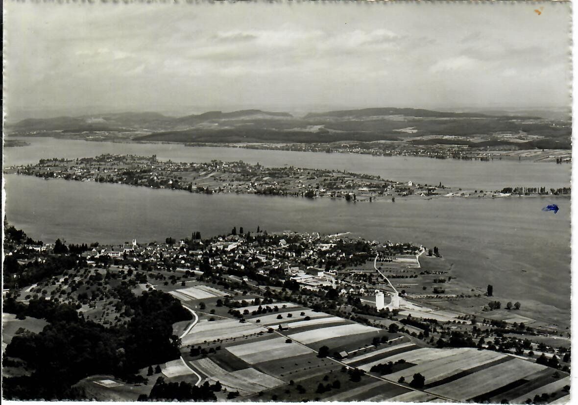 Cartoline postali: Flugaufnahme Ermatingen - Bahnpost 1958 – Usato da Hochdorf venduto da Ziegel-16
