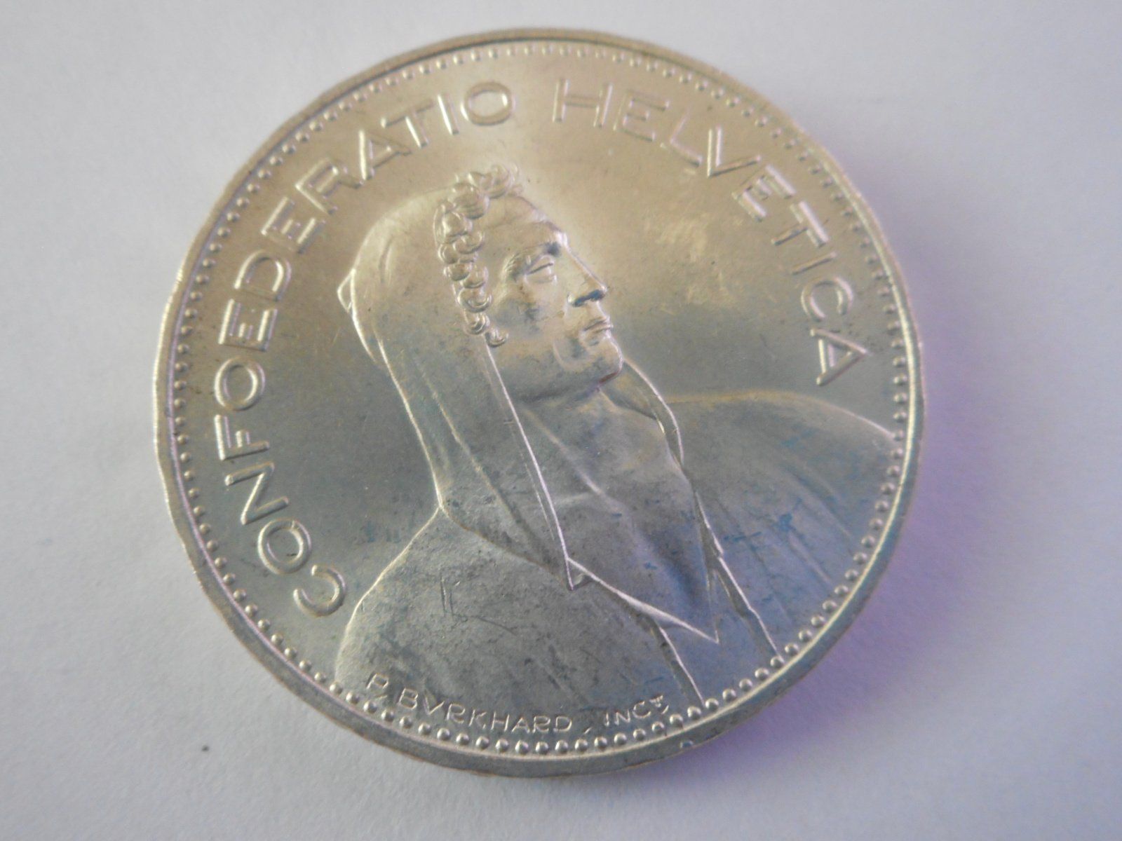 Tutti le monete: 5 Fr. 1935 silber  unz/stgl – Nuovo (secondo la descrizione) da Kriegstetten venduto da pizlad2010 3
