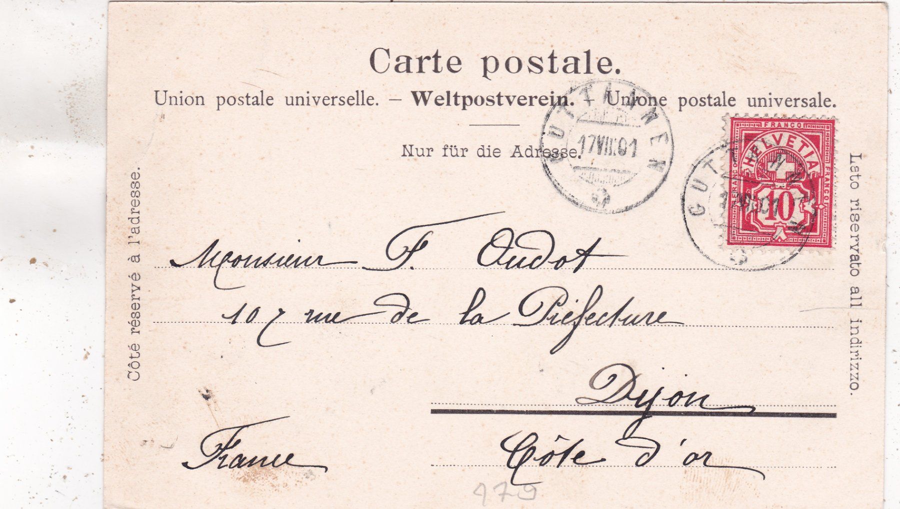 Cartes postales: Guttannen Chalets 1901 – D'occasion à Herisau par Lisegrat2008 1