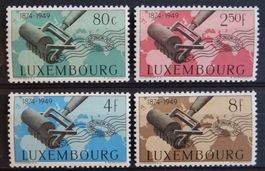 Luxemburg Kat. 460-463 * 1949 Kat. 17 Euro