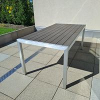 Gartentisch anthrazit/silber