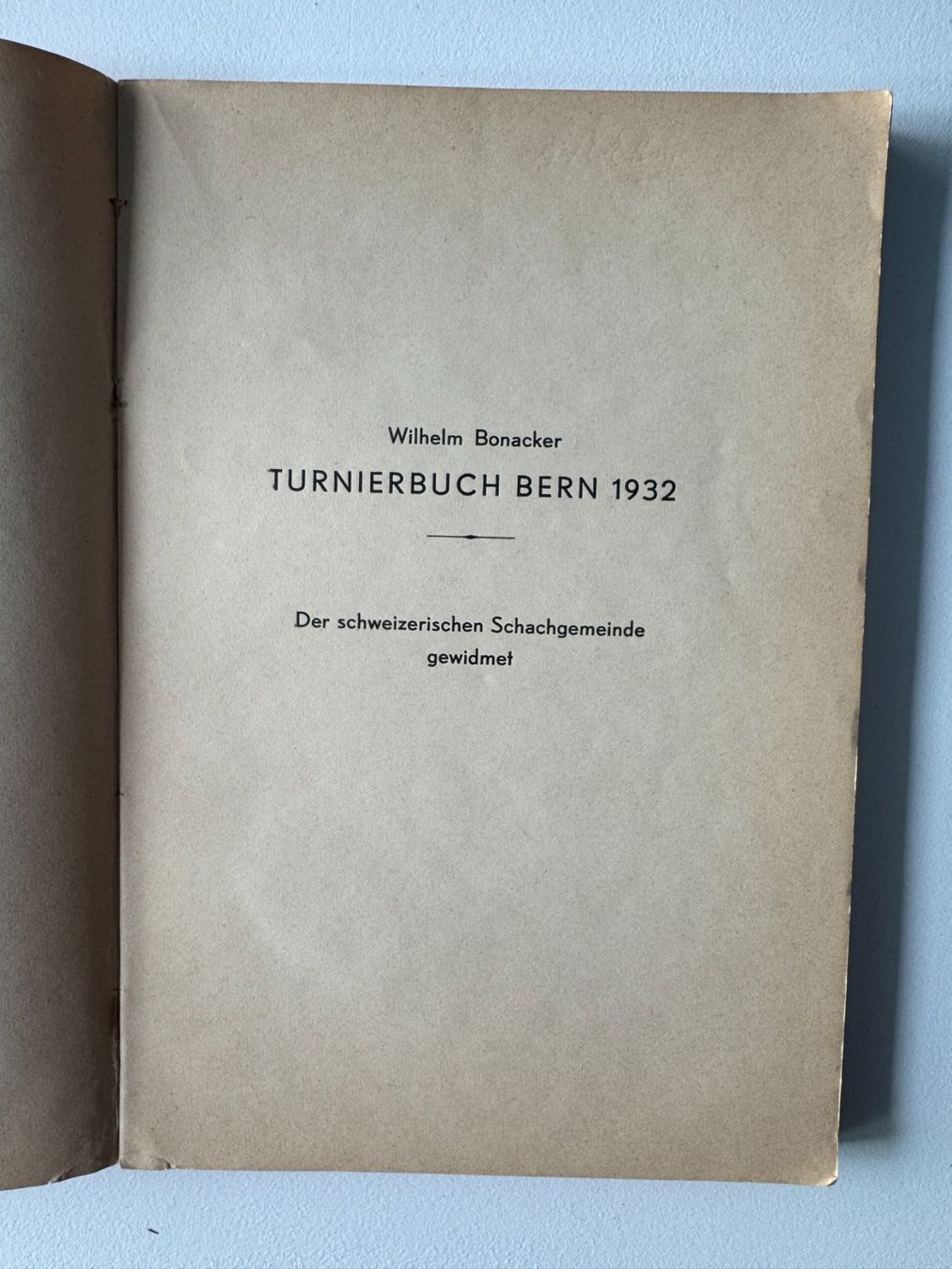 Libri: Turnierbuch Bern - 1932 – Usato da Basel venduto da Kornblumen 1