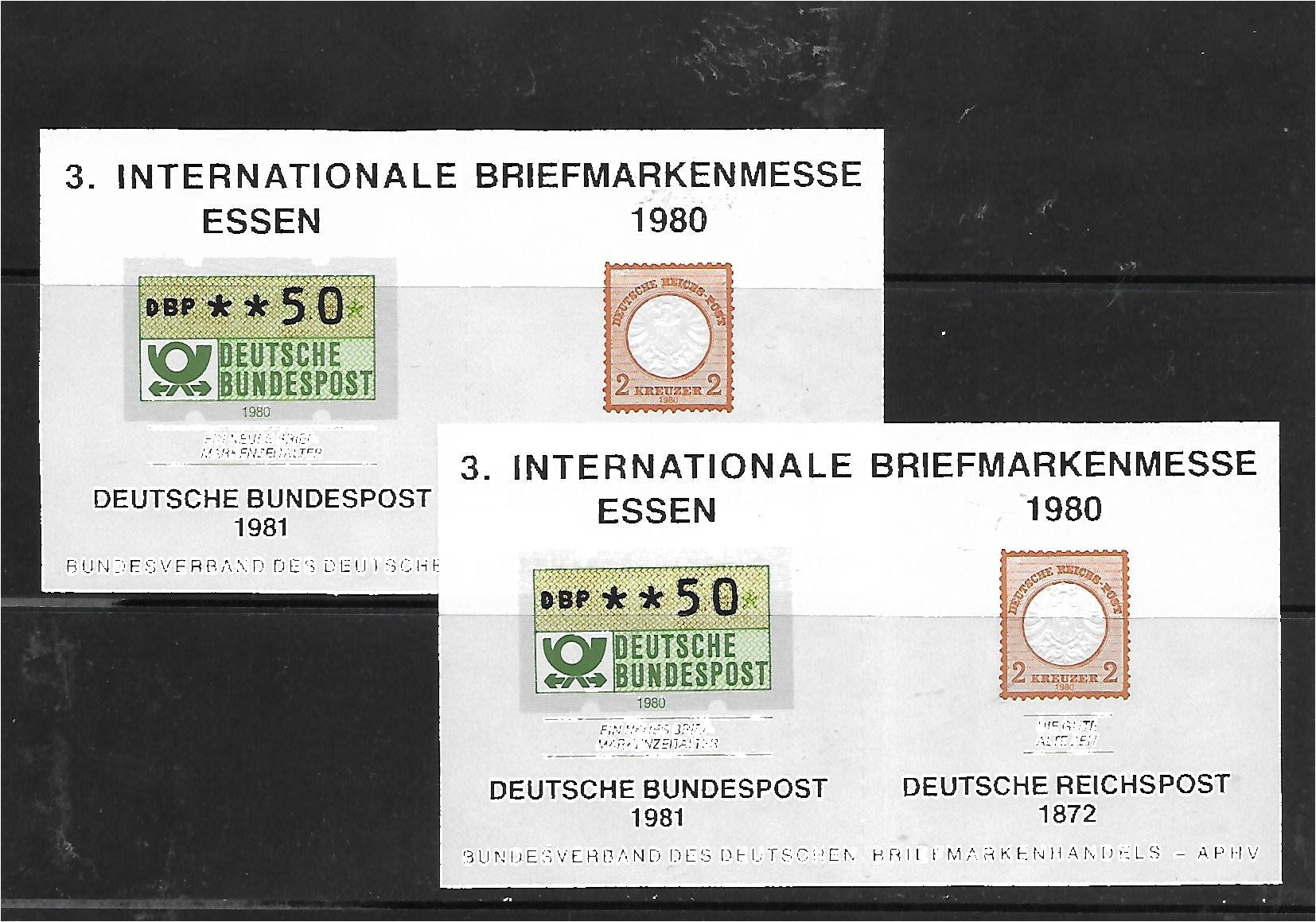 Alle Briefmarken: BRD 1980 : Briefmarkenmesse ESSEN – Neu (gemäss Beschreibung) aus Reinach BL von eiche419