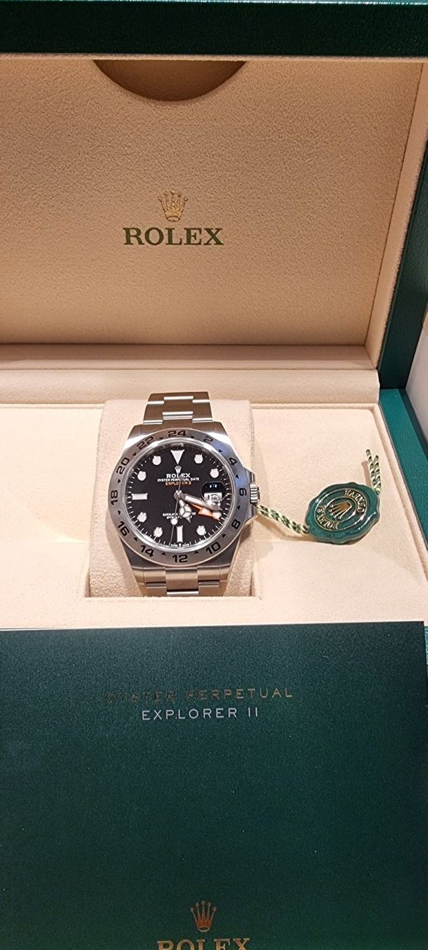 Rolex Orologi: Rolex Explorer II, Neu, Full Set – Nuovo e nell'imballaggio originale da Zürich venduto da Trade12