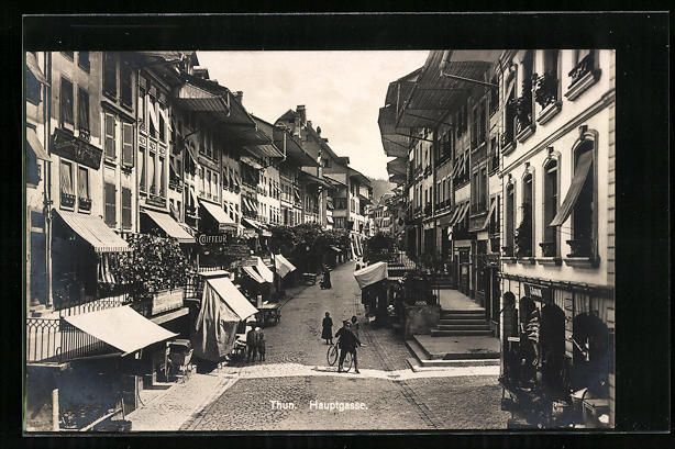 Cartoline postali: AK Thun, Hauptgasse, 1925 – Usato da Berlin venduto da bartko-reher