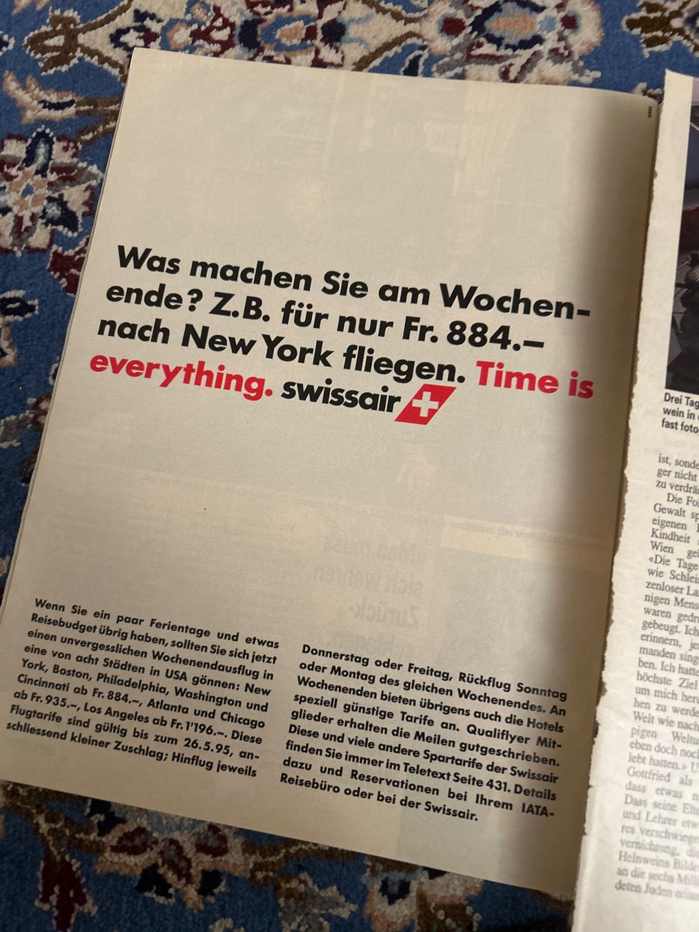 Zeitschriften & Magazine: Schweizer Illustrierte 3.4.1995 alain sutter swissair – Gebraucht aus Champfèr von Rothli 2