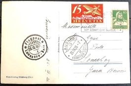 1926 Flugpostkarte - Comptoir Suisse - Biel