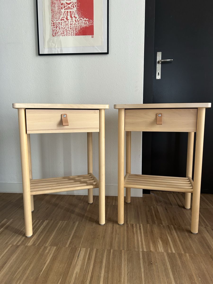 Tables de nuit: 2 IKEA Björksnäs Nachttische – Neuf (Voir description) à Zürich par jul_g6jp