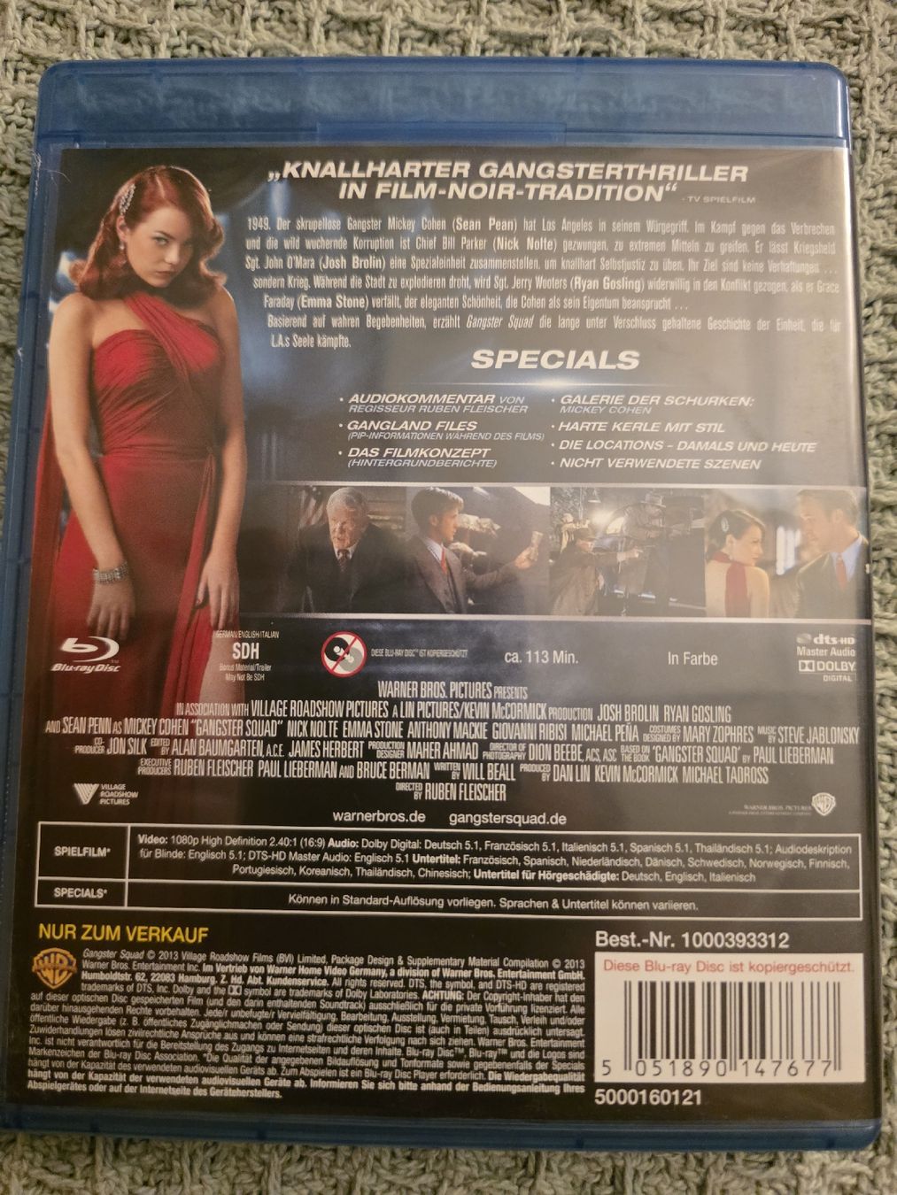 Tutti i DVDs: Gangster Squad - Blu-ray – Usato da Ellikon a d Thur venduto da razzorblog 1