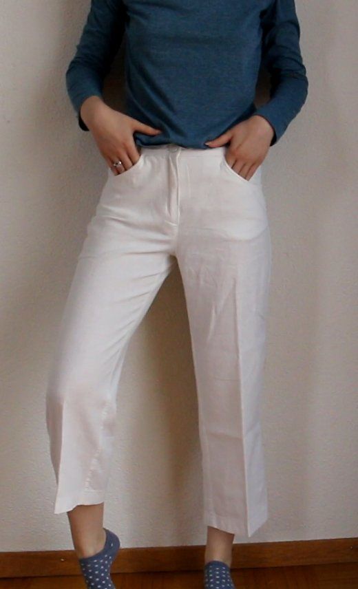 Hosen: Weisse 3/4 lange Leinenhose Gr. 36 – Gebraucht aus Luzern von Simona15 7