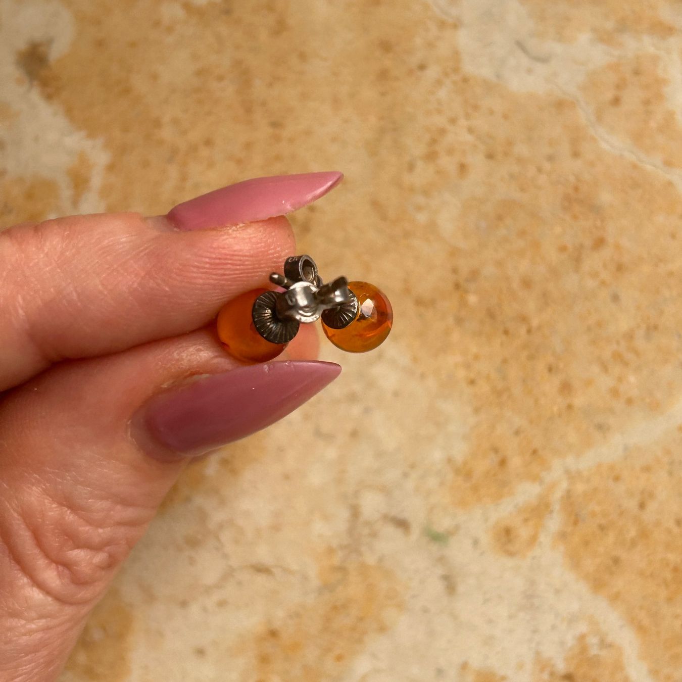 Orecchini pendenti & Orecchini a lobo: Ohrenstecker Bernstein  (0.5cm) – Usato da Dittingen venduto da Bellevista 6